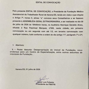 EDITAL DE CONVOCAÇÃO