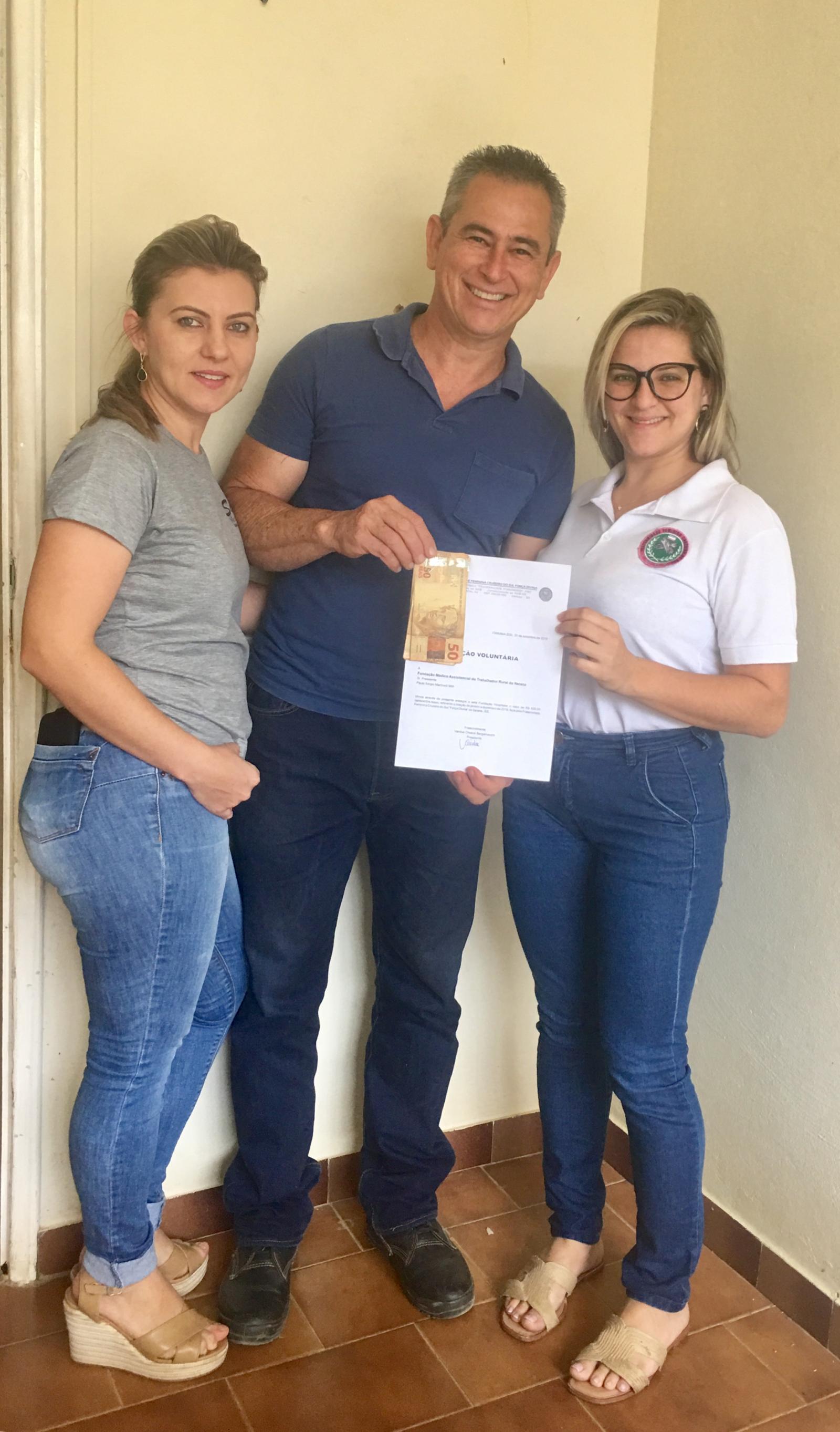 DOAÇÃO DA FRATERNIDADE FEMININA CRUZEIRO DO SUL "FORÇA DIVINA"