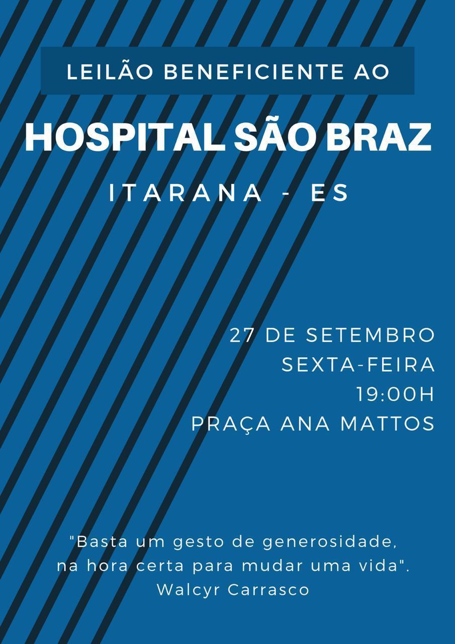 COMISSÃO REALIZARÁ UM LEILÃO BENEFICENTE EM PROL DO HOSPITAL